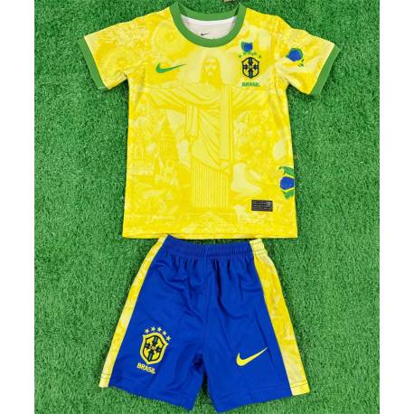 Brasil Cristo Equipación 2024, conjunto completo niños