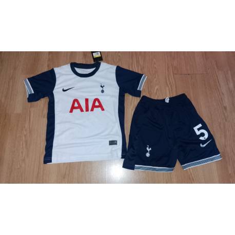 Entrega 2-4 días TOTTENHAM Primera Equipación, Talla 24 - conjunto completo niños. NOMBRE EQUIVOCADO