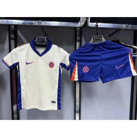 CHELSEA Pantalon Azul Segunda Equipación 2024-2025, conjunto completo niños