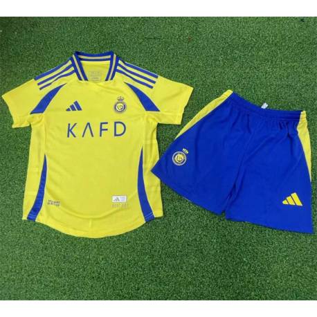 AL-NASSR Primera Equipación 2024-2025 conjunto completo niños