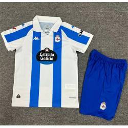 DEPORTIVO CORUÑA Primera Equipación 2024-2025, conjunto completo niños