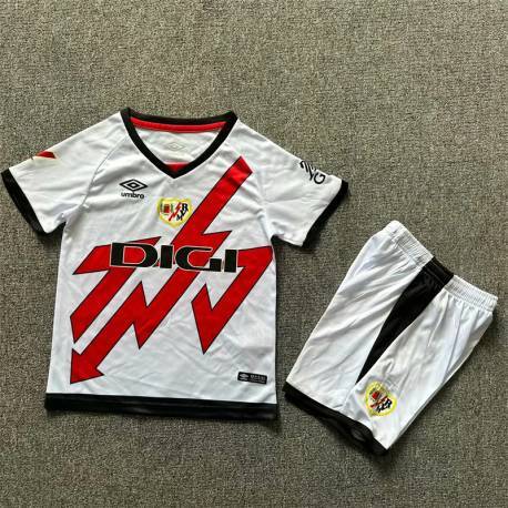 RAYO VALLECANO Primera Equipación 2024-2025, conjunto completo niños