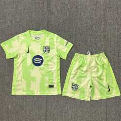 Entrega 2-4 días BARCELONA Tercera Equipación, Talla 26 - conjunto completo niños. SIN NOMBRE