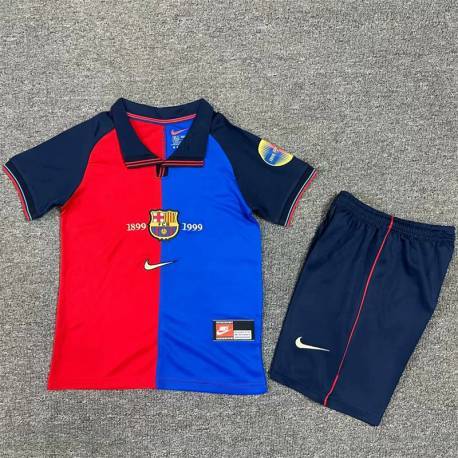 BARCELONA 99-00 retro Equipación, poco stock, conjunto completo niños