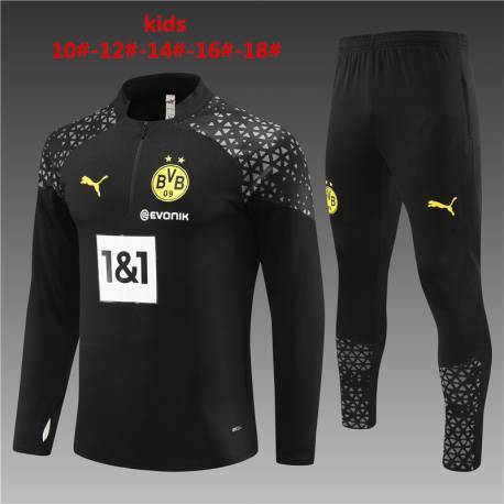 Entrega 2-4 días BORUSSIA DORTMUND, Talla 12 Chandal completo con sudadera media cremallera