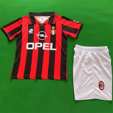 MILAN 96-97 retro Equipación, poco stock, conjunto completo niños