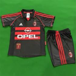 MILAN 98-99 retro Tercera Equipación, poco stock, conjunto completo niños