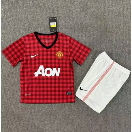 MANCHESTER UNITED 12-13 retro Equipación, poco stock, conjunto completo niños