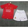 MANCHESTER UNITED 07/08 retro Equipación, poco stock, conjunto completo niños