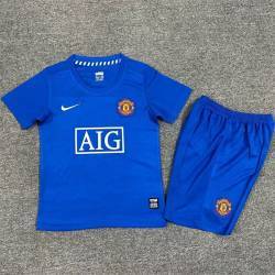 MANCHESTER UNITED 08-09 retro Tercera Equipación, poco stock, conjunto completo niños