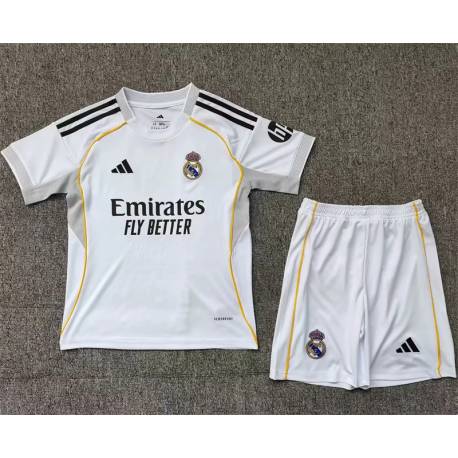 RM Primera Equipación 2025-2026, conjunto completo niños