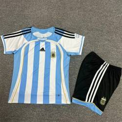 ARGENTINA retro Equipación 2006, poco stock, conjunto completo niños