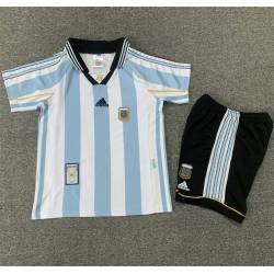 ARGENTINA retro Equipación 1998, poco stock, conjunto completo niños