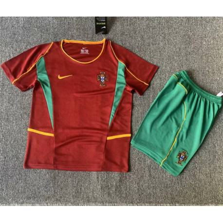 PORTUGAL retro Equipación 2002, poco stock, conjunto completo niños