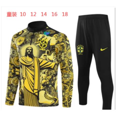 Chandal de niño BRASIL CRISTO HH 2024-25 con sueter manga larga