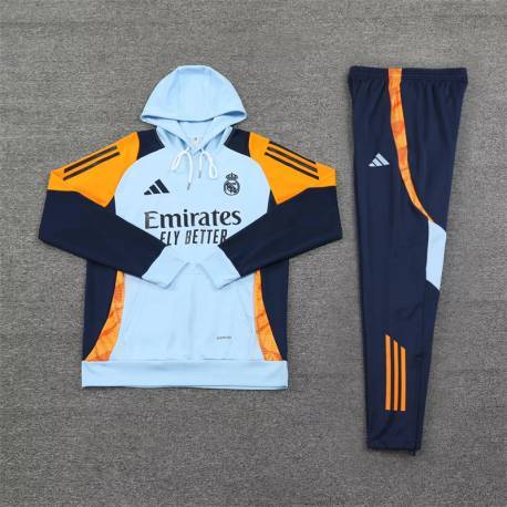 Chandal de sudadera con capucha y pantalon REAL M-ADRID WET 2024 - 2025