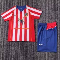 AT.MADRID retro 04-05 primera Equipación, poco stock, conjunto completo niños