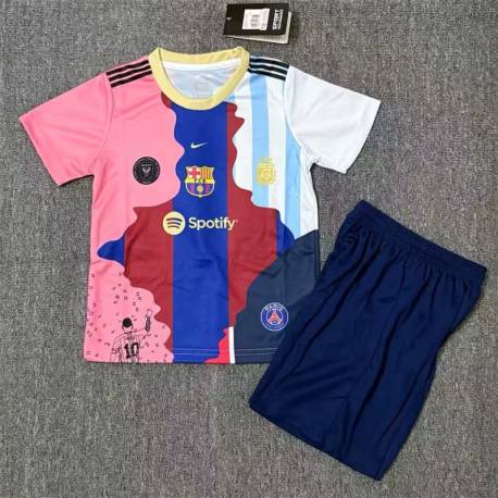 BARCELONA MESSI 10 Equipación 2025-2026, conjunto completo niños