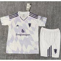 MANCHESTER UNITED FILTRACION Segunda Equipación 2025-2026, conjunto completo niños