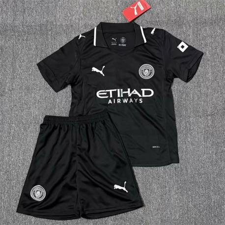 MANCHESTER CITY Filtracion Tercera Equipación 2025-2026, conjunto completo niños