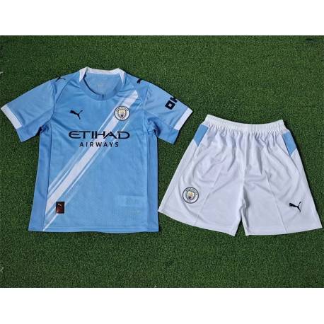 MANCHESTER CITY Especial Primera Equipación 2025-2026, conjunto completo niños