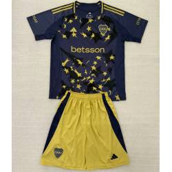 BOCA JUNIORS FILTRACION Cuarta Equipación 2025-2026, conjunto completo niños