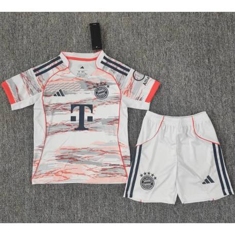 BAYERN MUNICH FILTRACION Segunda Equipación 2025-2026, conjunto completo niños