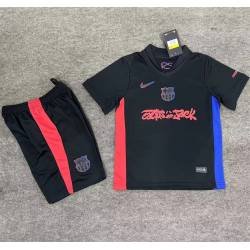 BARCELONA Cactus Jack Segunda Equipación 2024-2025 conjunto completo niños
