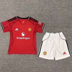 MANCHESTER UNITED FILTRACION Primera Equipación 2025-2026, conjunto completo niños