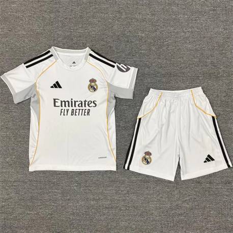 RM Primera Equipación 2025-2026, conjunto completo niños