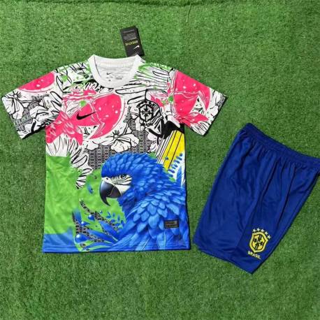 Brasil LORO Equipación 2025, conjunto completo niños