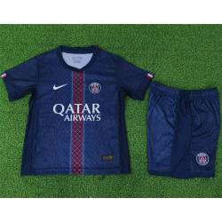 PARIS SAINT GERMAIN VERSION JUGADOR FILTRACION Primera Equipación 2025-2026, conjunto completo niños