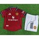 MANCHESTER UNITED VERSION JUGADOR Primera Equipación 2025-2026, conjunto completo niños