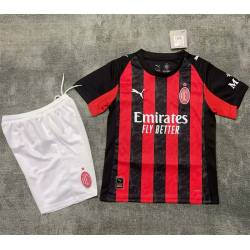 MILAN FILTRACION Pantalon Blanco Primera Equipación 2025-2026, conjunto completo niños