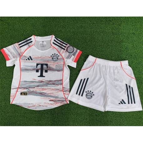 BAYERN MUNICH VERSION JUGADOR Segunda Equipación 2025-2026, conjunto completo niños