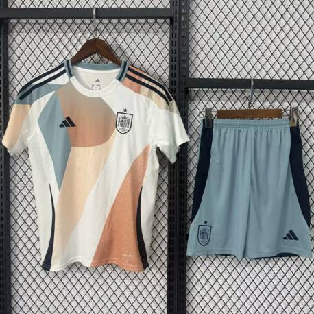ESPAÑA FEM Segunda Equipación 2025-2026, conjunto completo niños