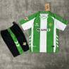REAL BETIS Pantalon Negro Primera Equipación 2025-2026, conjunto completo niños