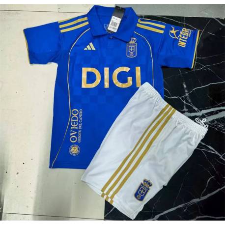 OVIEDO Primera Equipación 2025-26, conjunto completo niños
