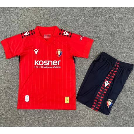 OSASUNA Primera Equipación 2025-26, conjunto completo niños
