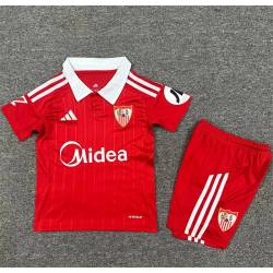 SEVILLA Segunda Equipación 2025-26, conjunto completo niños