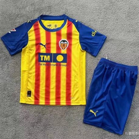 VALENCIA Tercera Equipación 2025-2026, conjunto completo niños