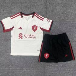 LIVERPOOL FILTRACION segunda Equipación 2025-2026, conjunto completo niños