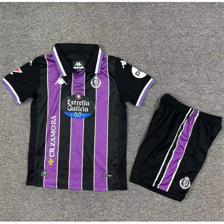 VALLADOLID Segunda Equipación 2025-2026, conjunto completo niños