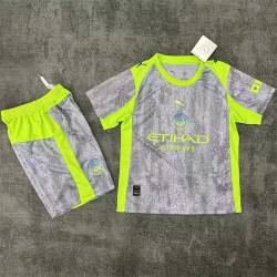 MANCHESTER CITY Agua Tercera Equipación 2025-2026, conjunto completo niños