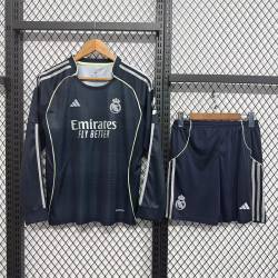 RM Manga Larga segunda Equipación 2025-2026, conjunto completo niños
