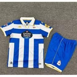 DEPORTIVO DE LA CORUÑA Primera Equipación 2025-2026, conjunto completo niños