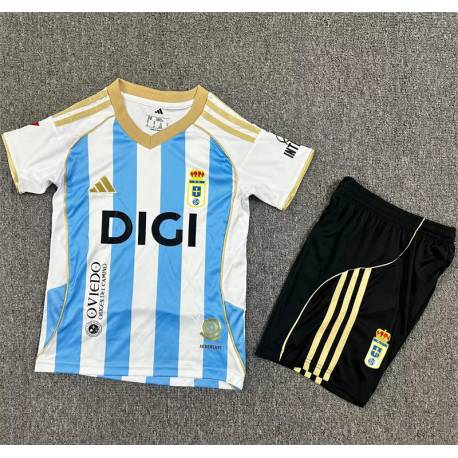 OVIEDO Tercera Equipación 2025-2026, conjunto completo niños