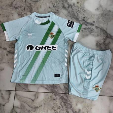 REAL BETIS Segunda Equipación 2025-2026, conjunto completo niños