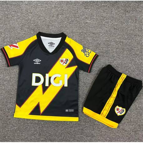 RAYO VALLECANO Tercera Equipación 2025-2026, conjunto completo niños