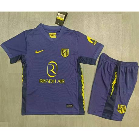 AT. MADRID FILTRACION Segunda Equipación 2025-2026, conjunto completo niños